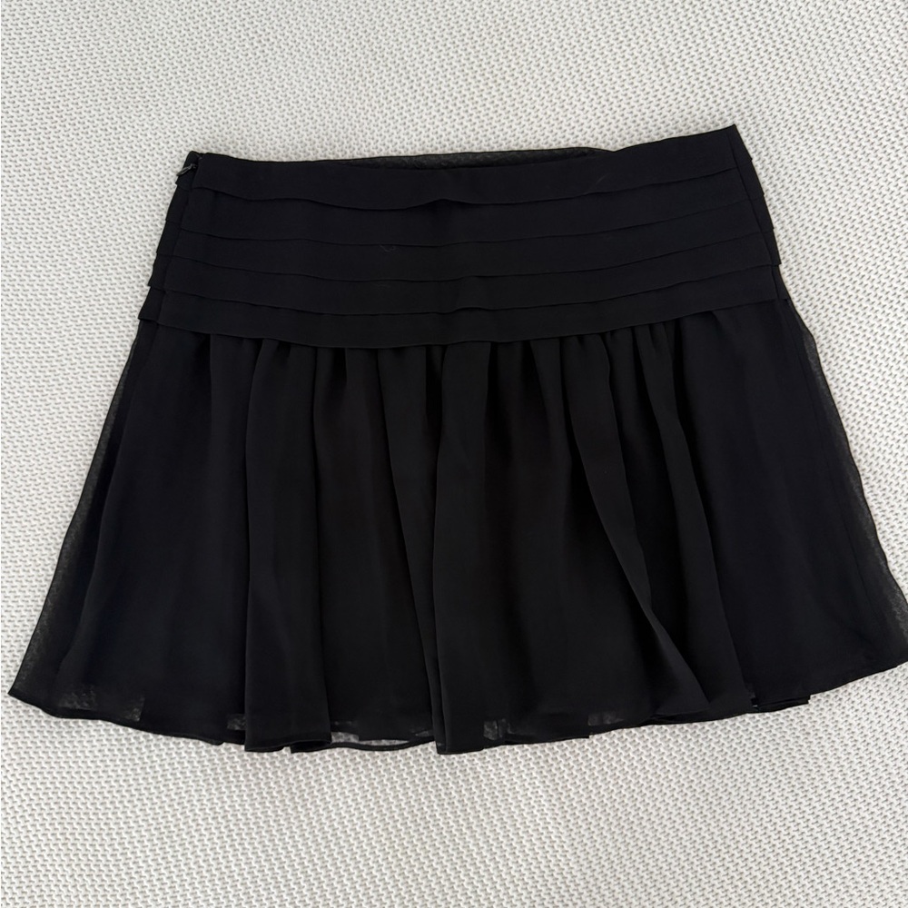 Express Black A-Line Skirt